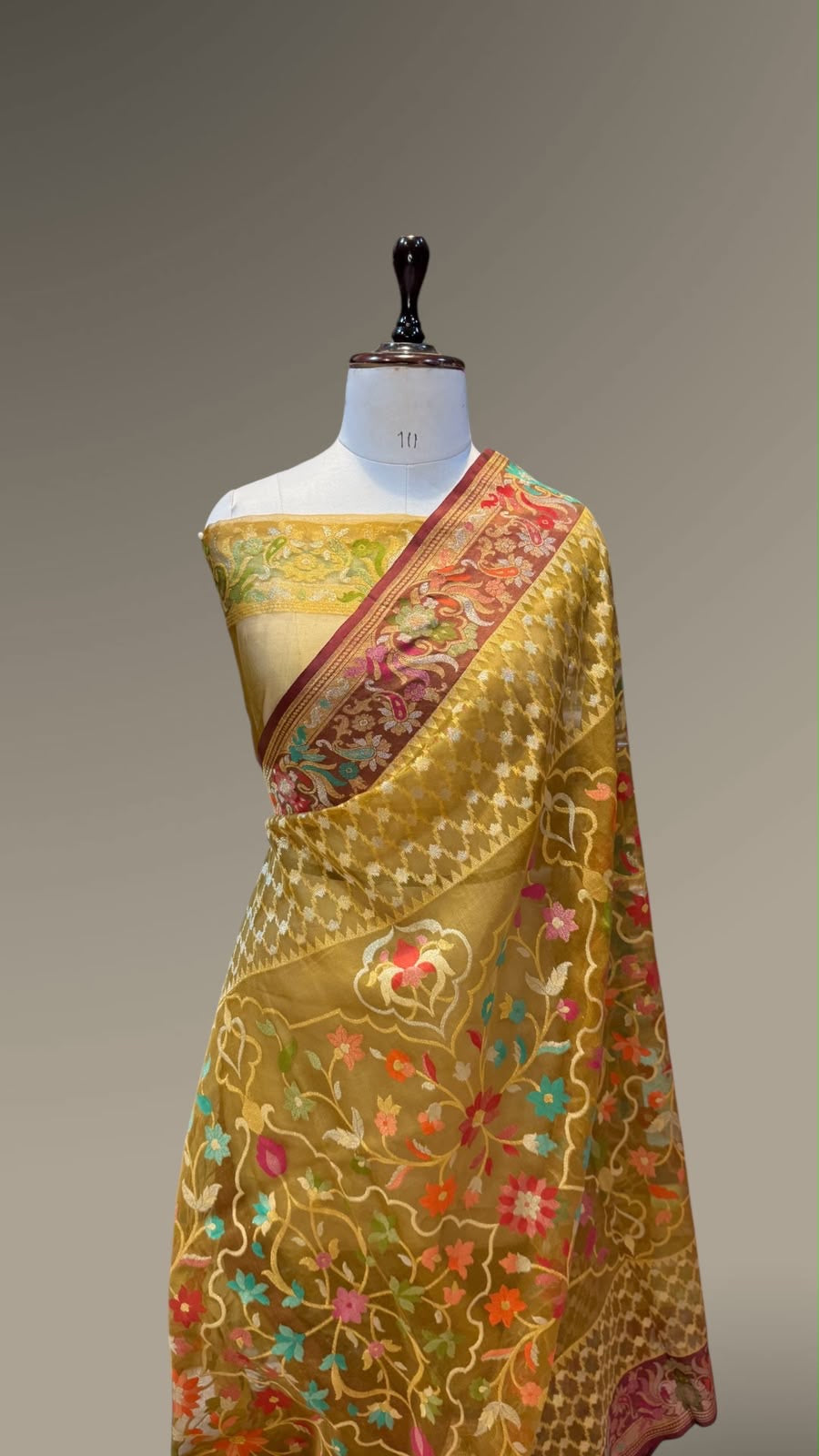 Tilfi saree kora jamdani saree Indian sari blouse SaffronFashion