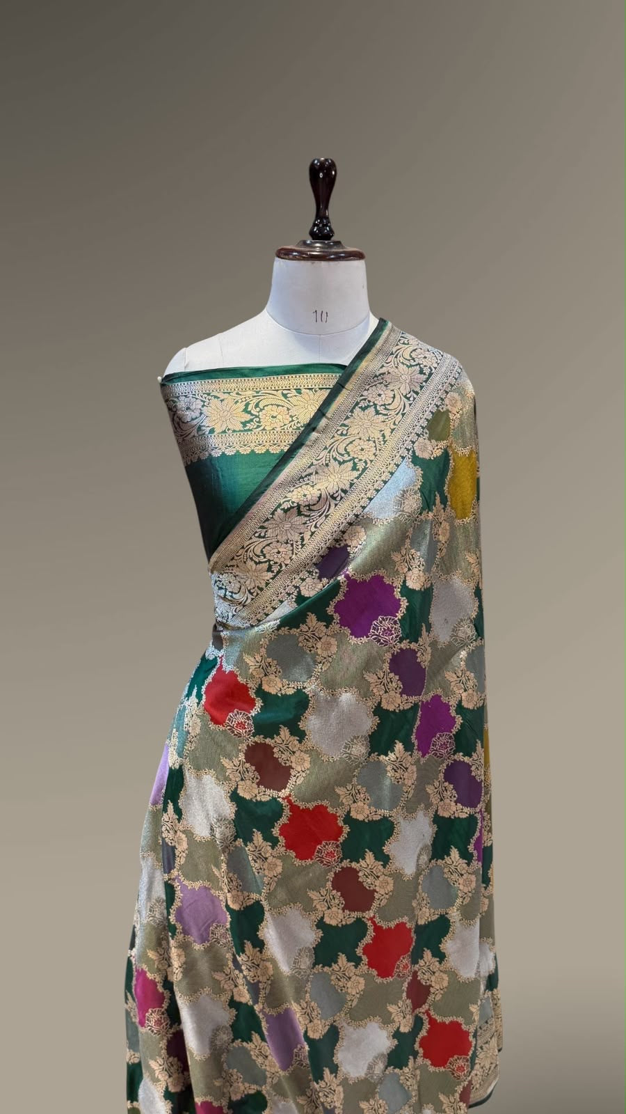 Woven katan pure silk saree rangkat silk saree Indian sari blouse Saffronfashionindia