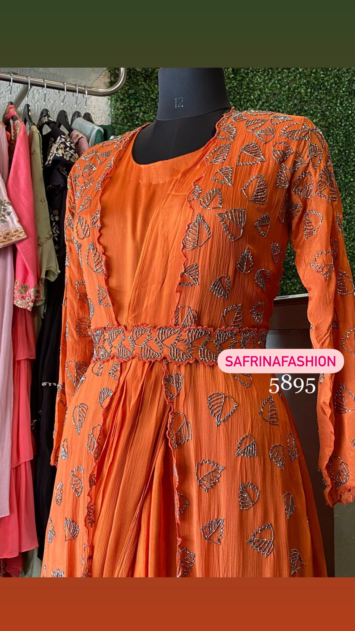 Dinisha gown partywear gorgeous dress - Saffronfashionindia