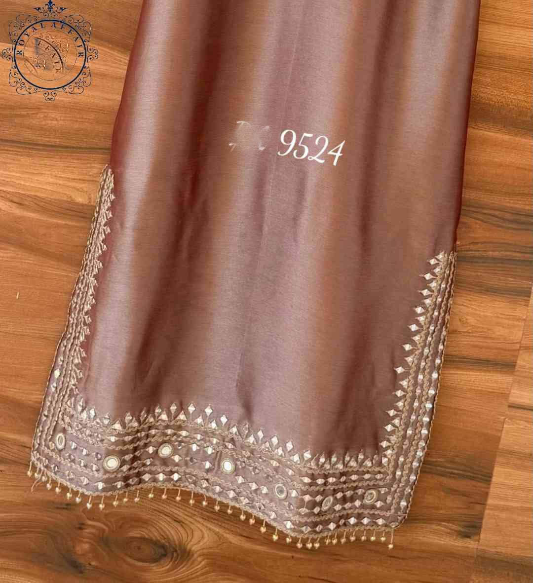 Tissue designer dress stitched dress long dresses Saffronfashionindia