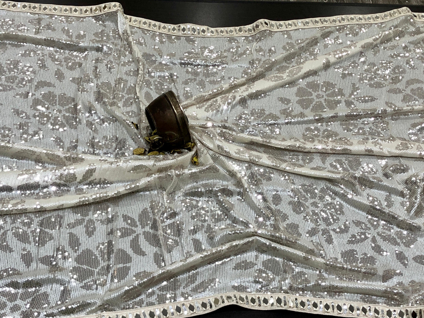 Designer sequence saree gorgeous blouse partywear sarees SaffronFashion