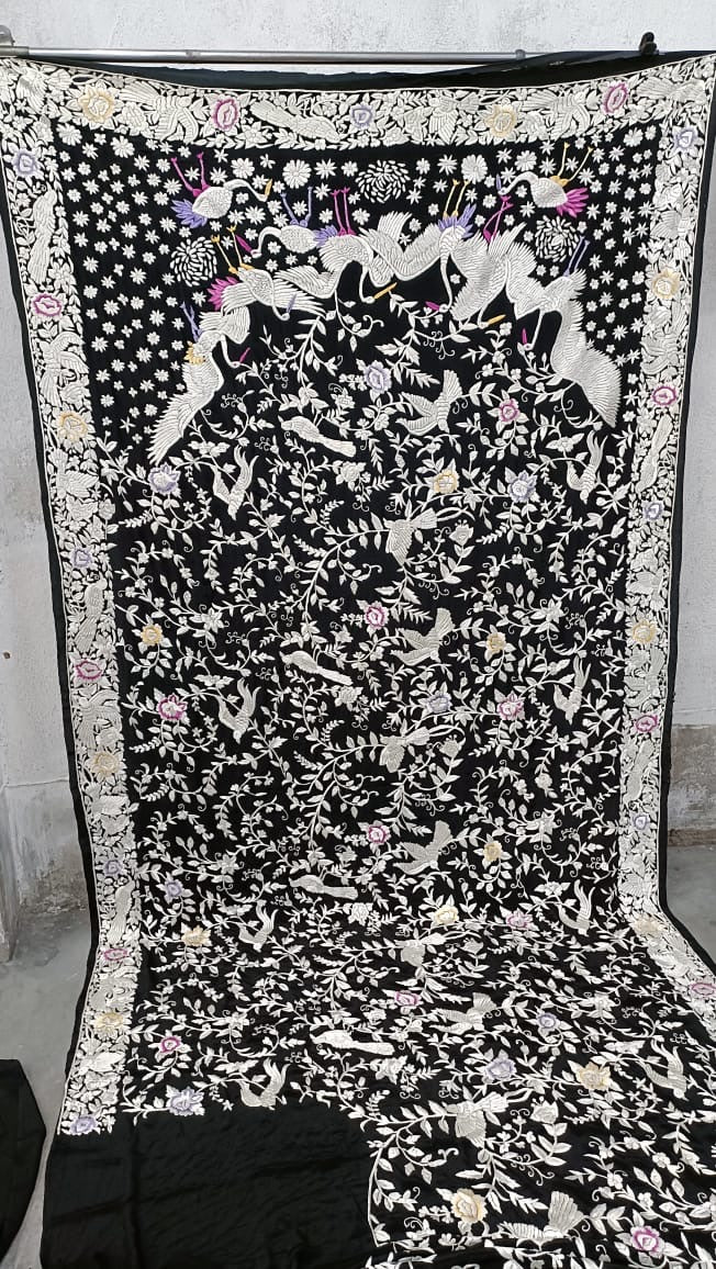Mariah Parsi gara saree authentic Parsi gara sarees Indian sarees blouse - Saffronfashionindia