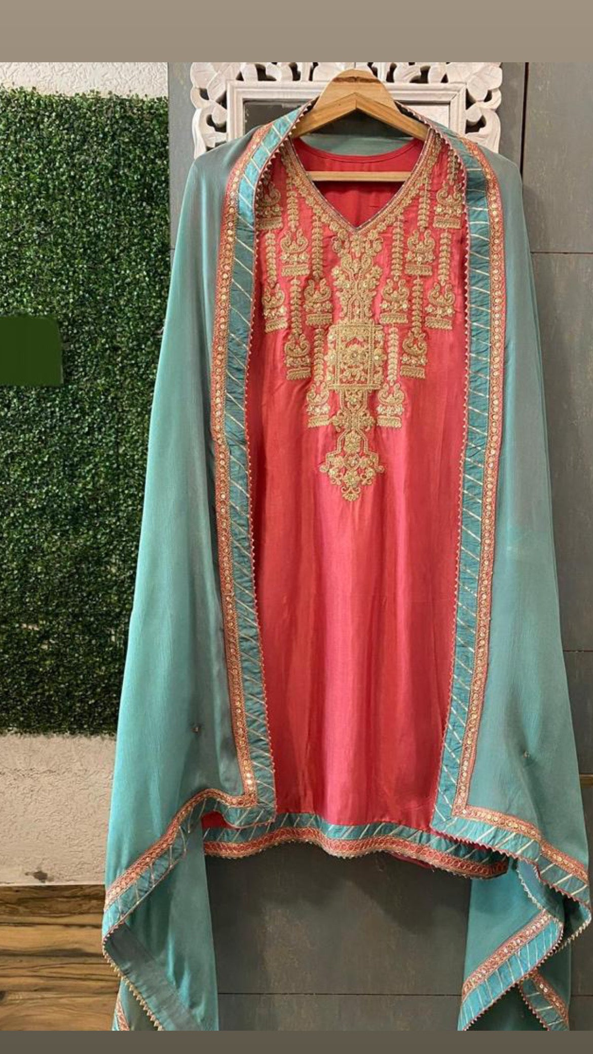 Rozila Mehandi dress Indian Pakistani traditional dress - Saffronfashionindia