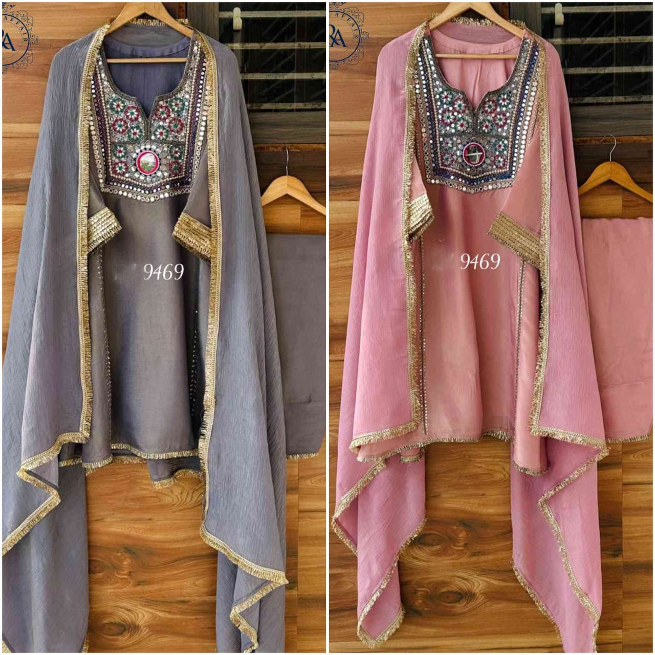 Hand embroidered Salwar Suit Sequence Salwar kameez Saffronfashionindia