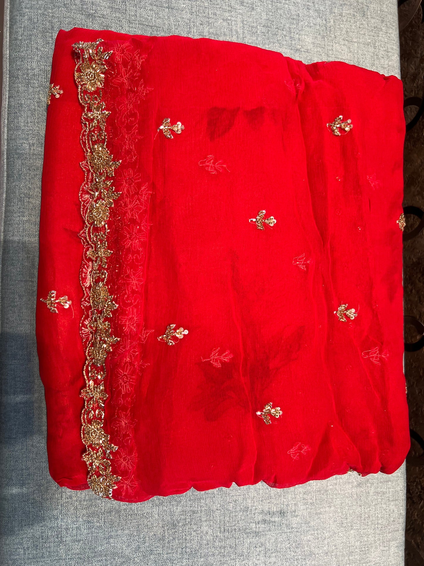 Mivisha zardosi saree blouse women Partywear sarees SaffronFashion