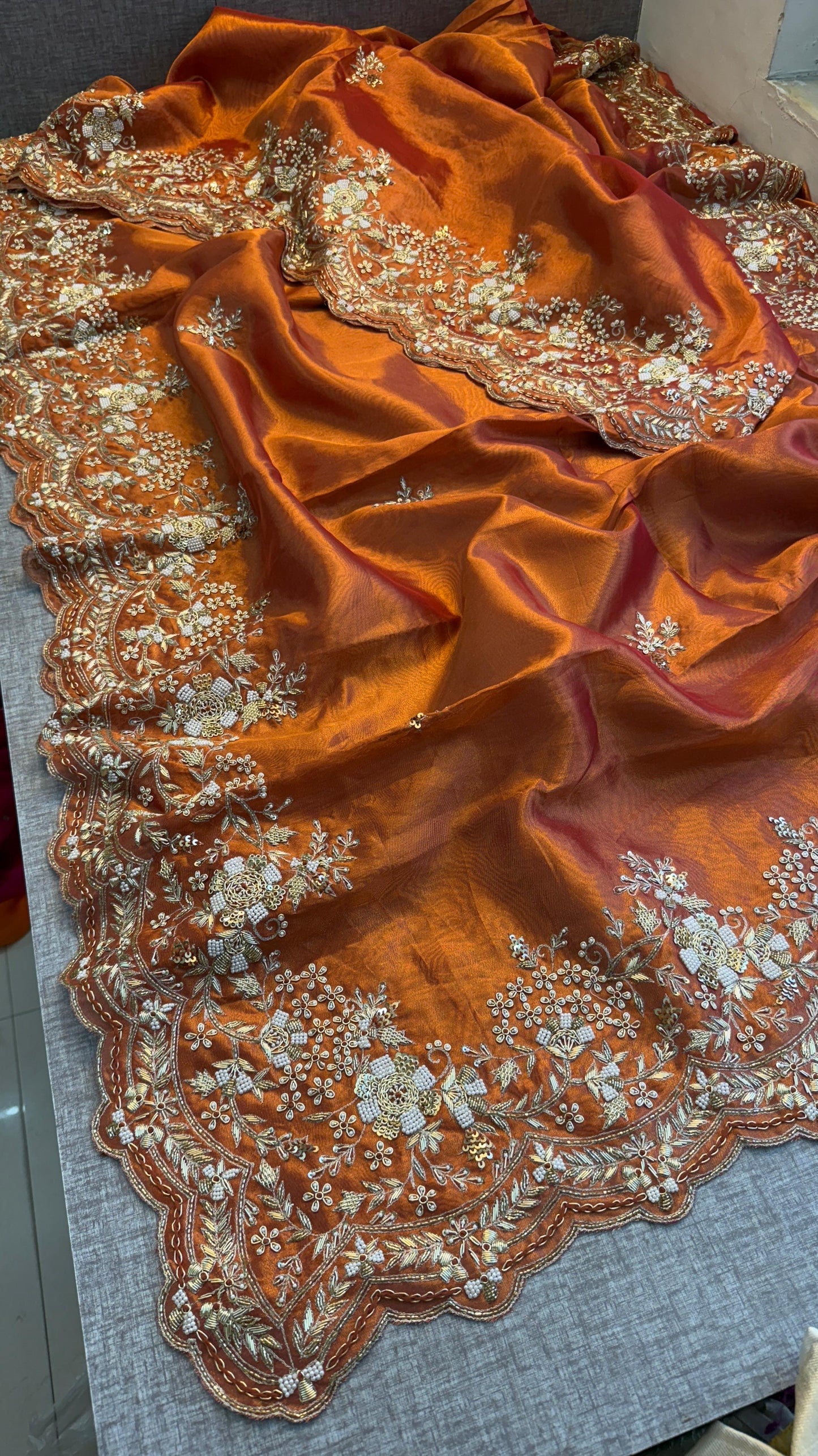 Luxury munga silk saree Banarsi saree Indian wedding sarees - Saffronfashionindia