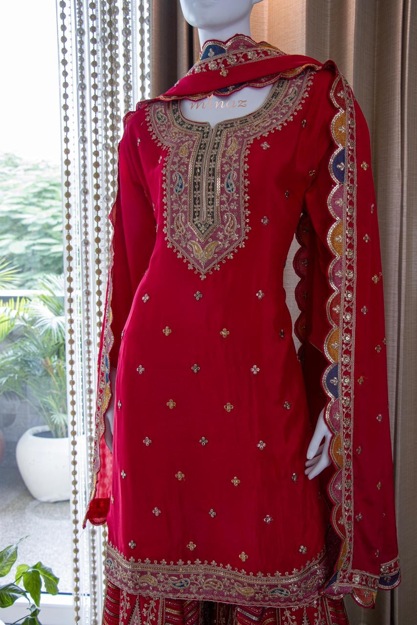 Mariama sharara gharara dress Pakistani dress - Saffronfashionindia