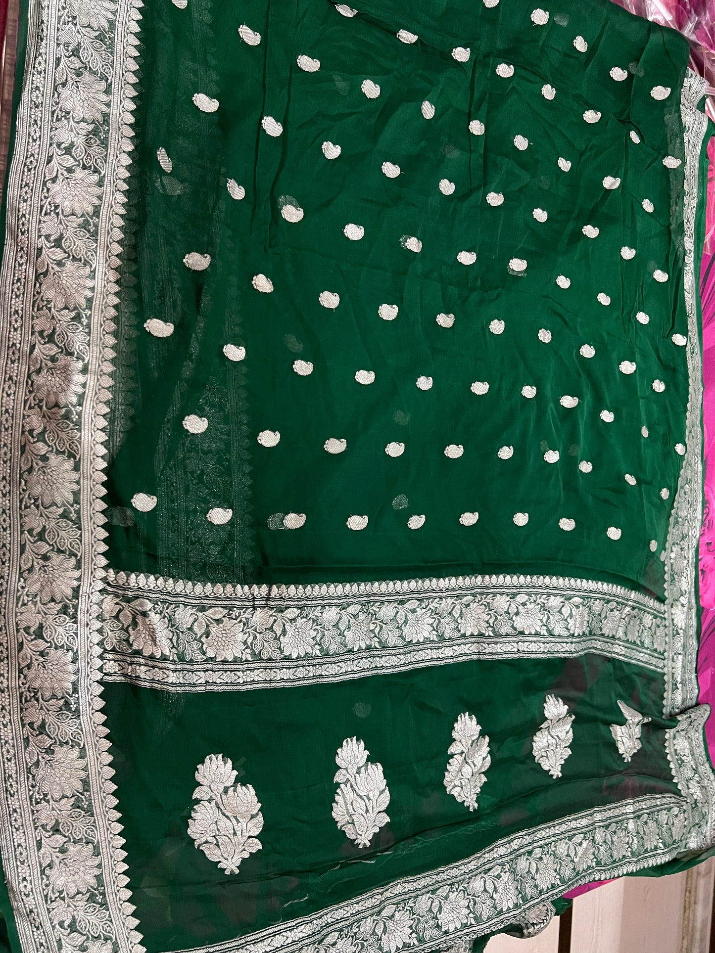Banarsi Chiffon Saree Indian saree - Saffronfashionindia