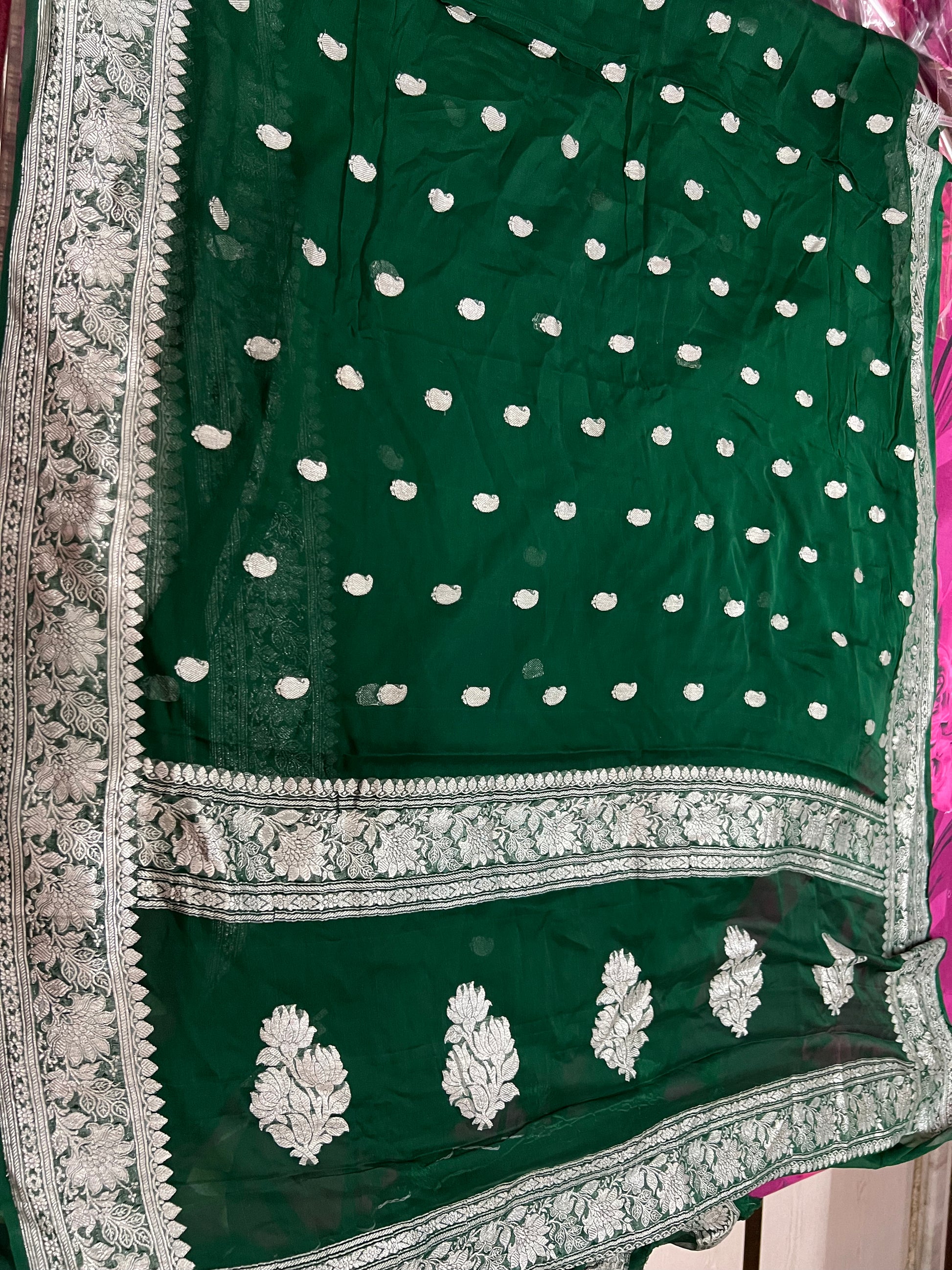 Banarsi Chiffon Saree Indian saree - Saffronfashionindia