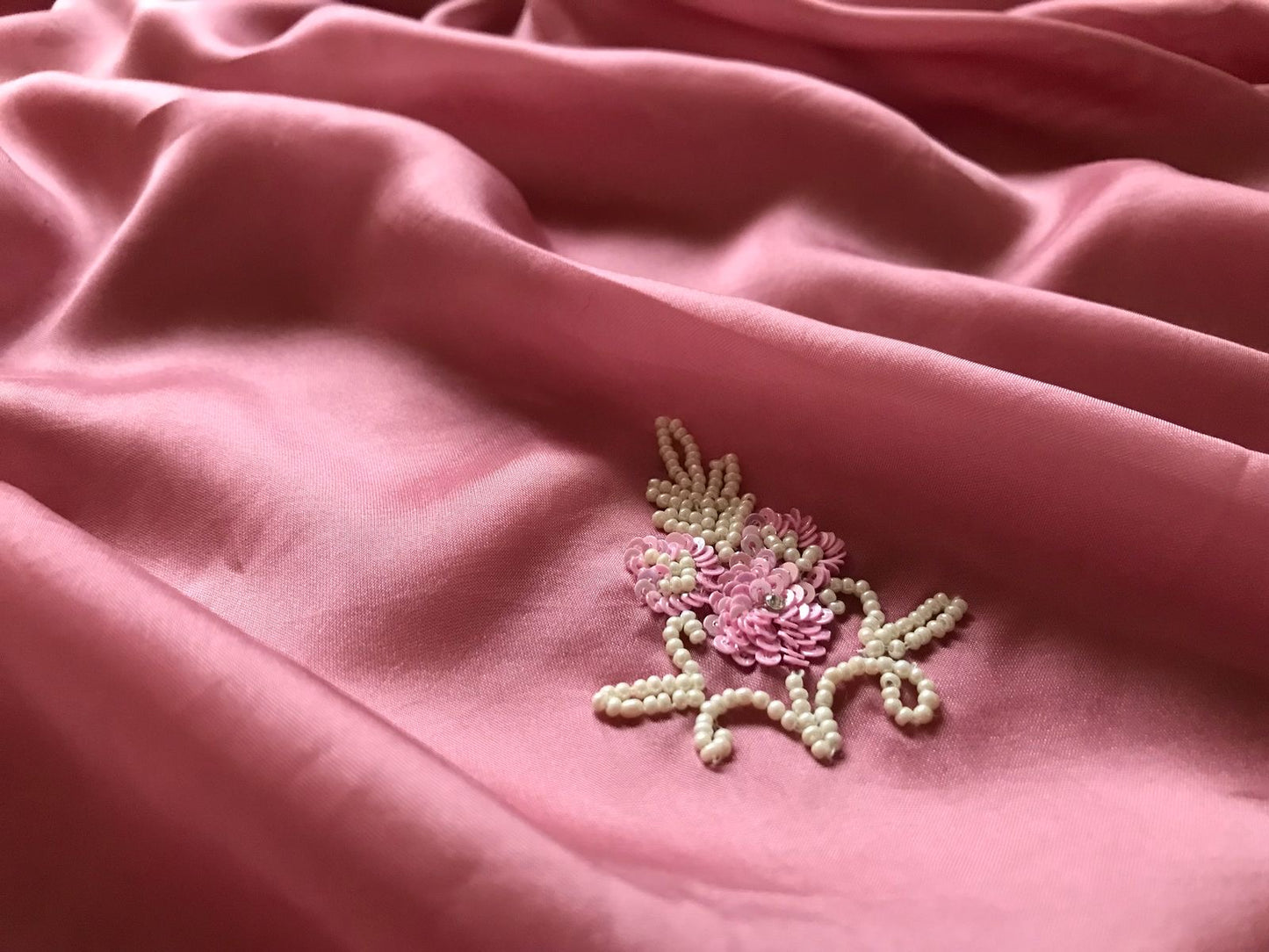 Pink elegant saree premium satin silk sarees Indian sari blouse - Saffronfashionindia