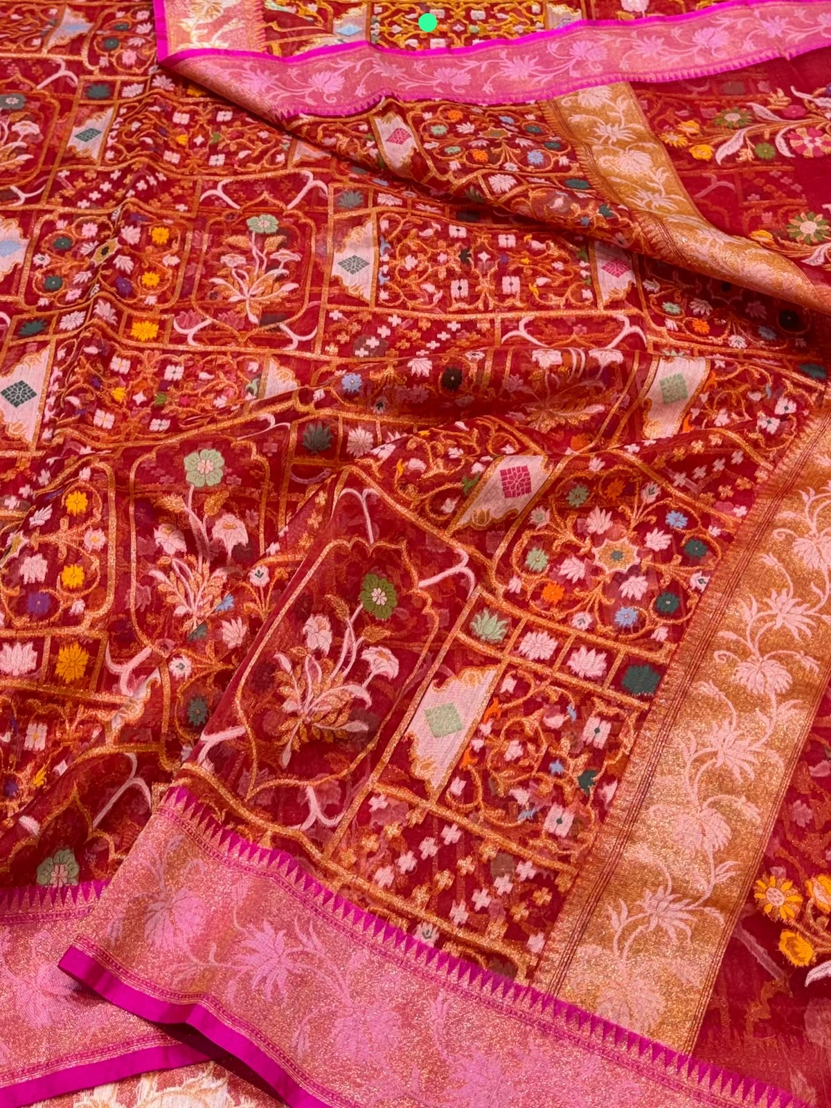 Tilfi saree kora jamdani saree Indian sari blouse SaffronFashion