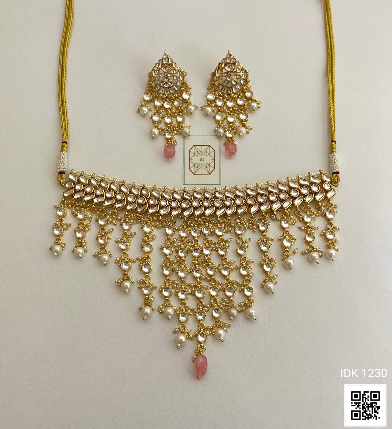 Vania necklace set Indian jewellery Kundan set SaffronFashion