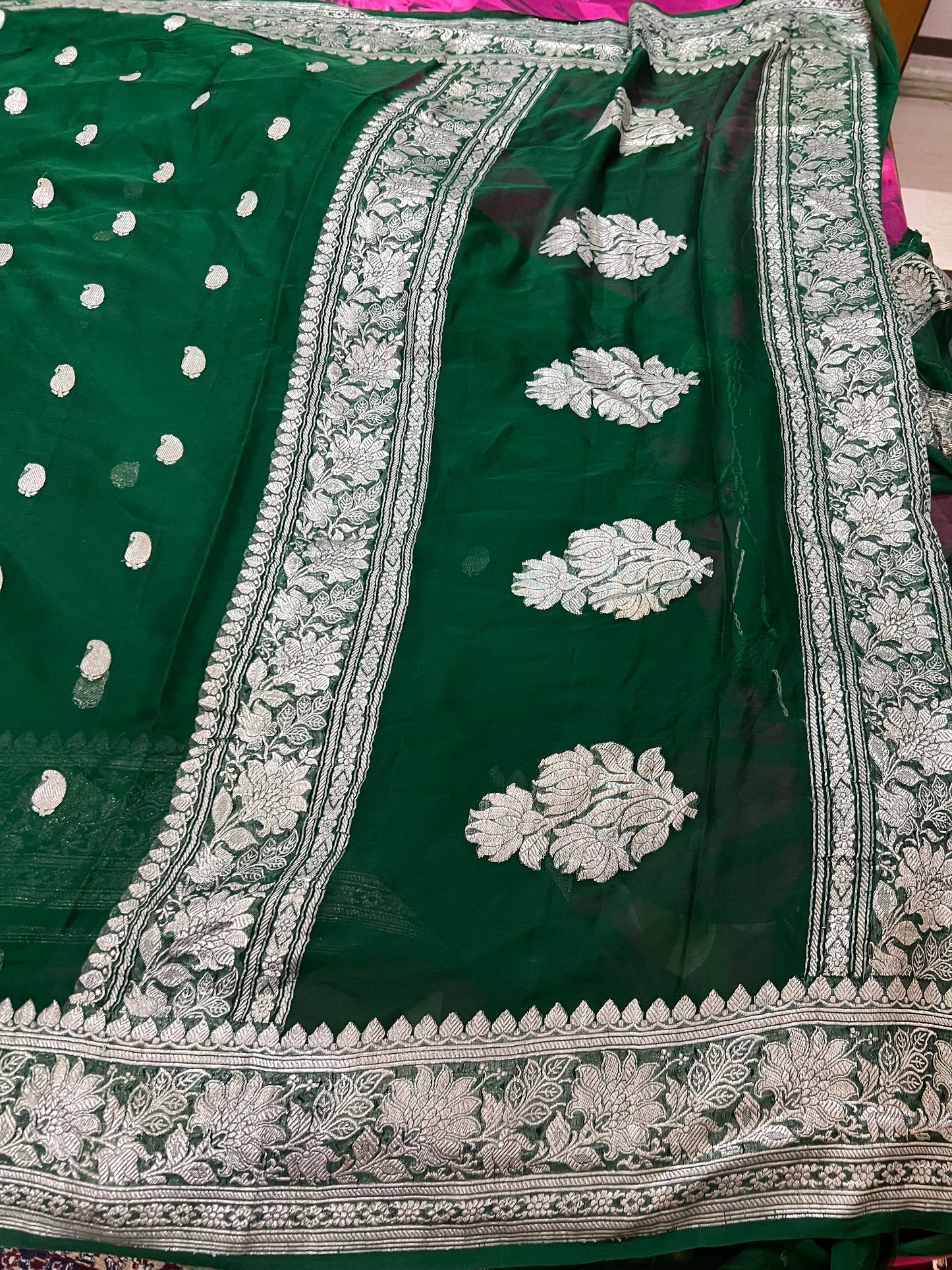 Banarsi Chiffon Saree Indian saree - Saffronfashionindia