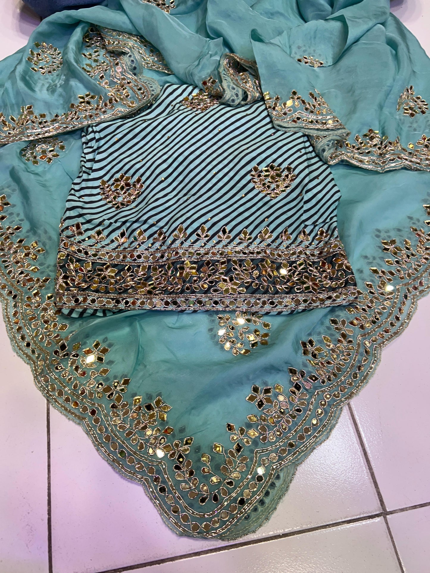 Rovisha Punjabi Salwar suit Indian suit - Saffronfashionindia