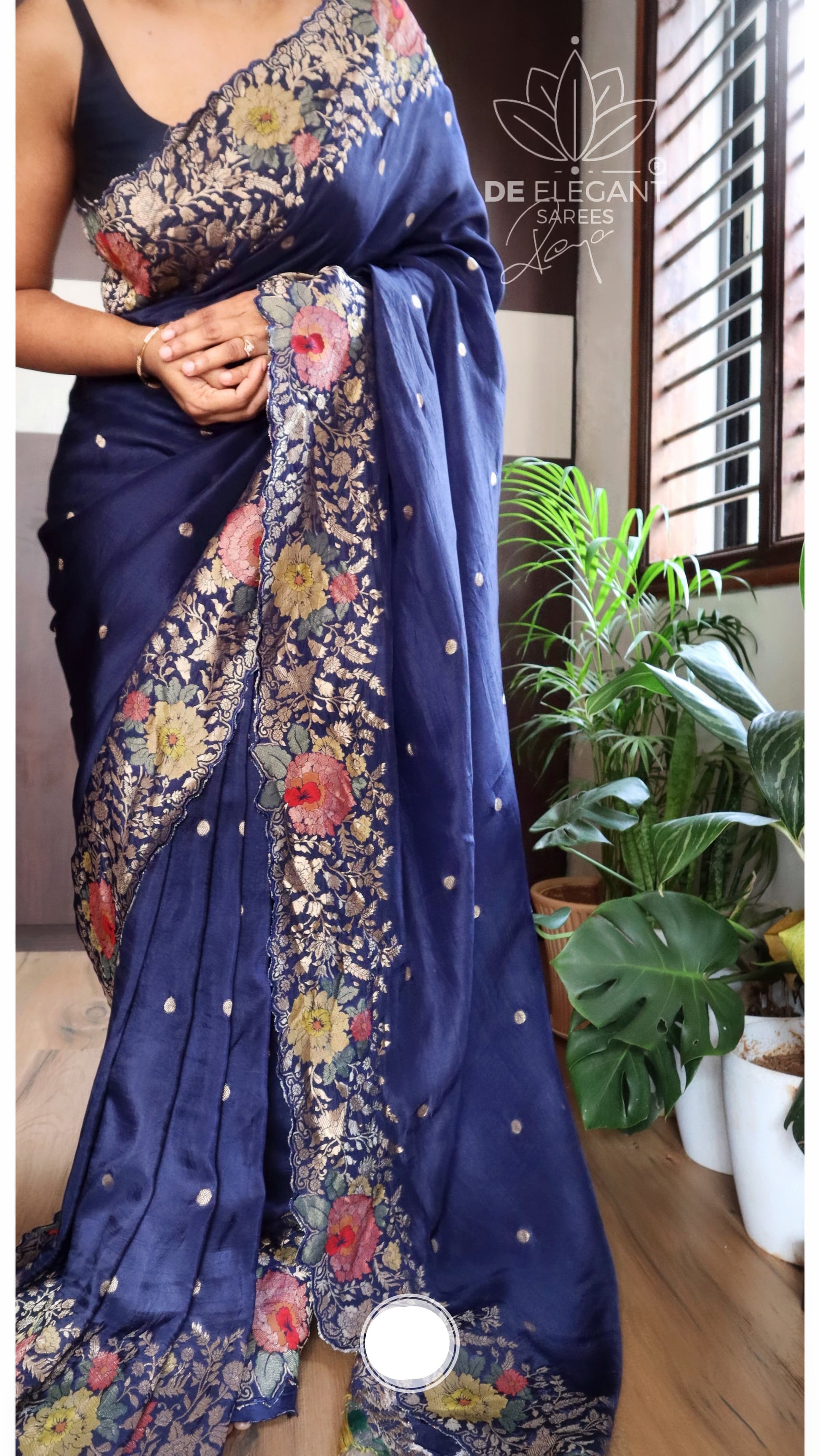 Meenakari munga silk saree women sari blouses - Saffronfashionindia