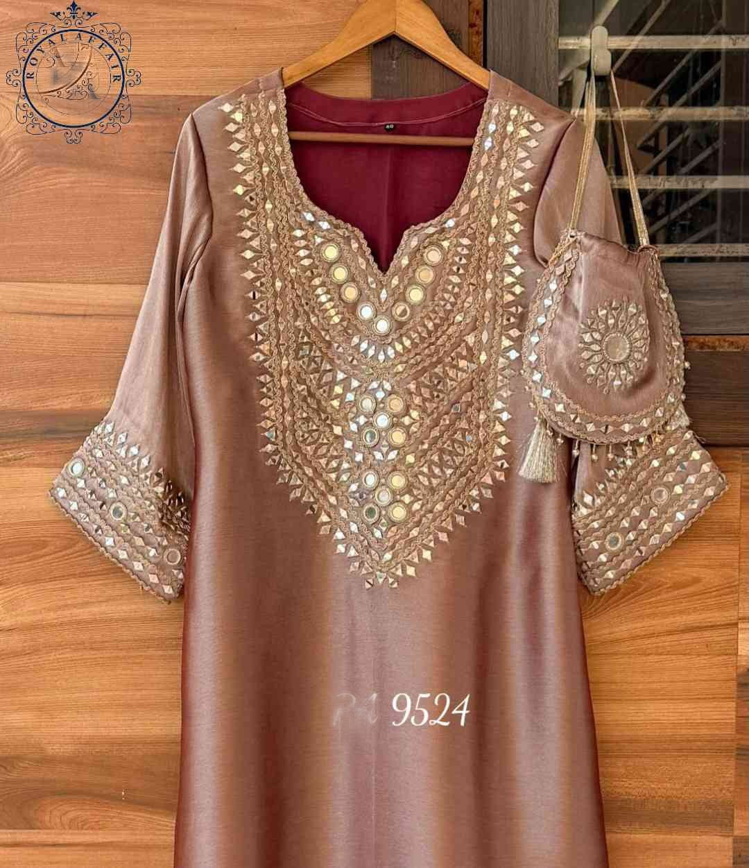 Tissue designer dress stitched dress long dresses Saffronfashionindia
