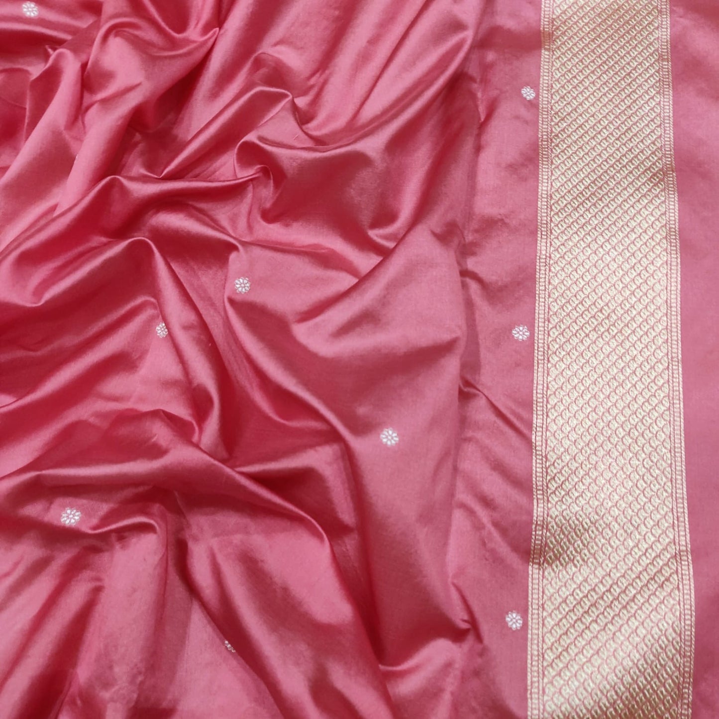 Fazeha handwoven saree Kora silk saree Indian sari - Saffronfashionindia