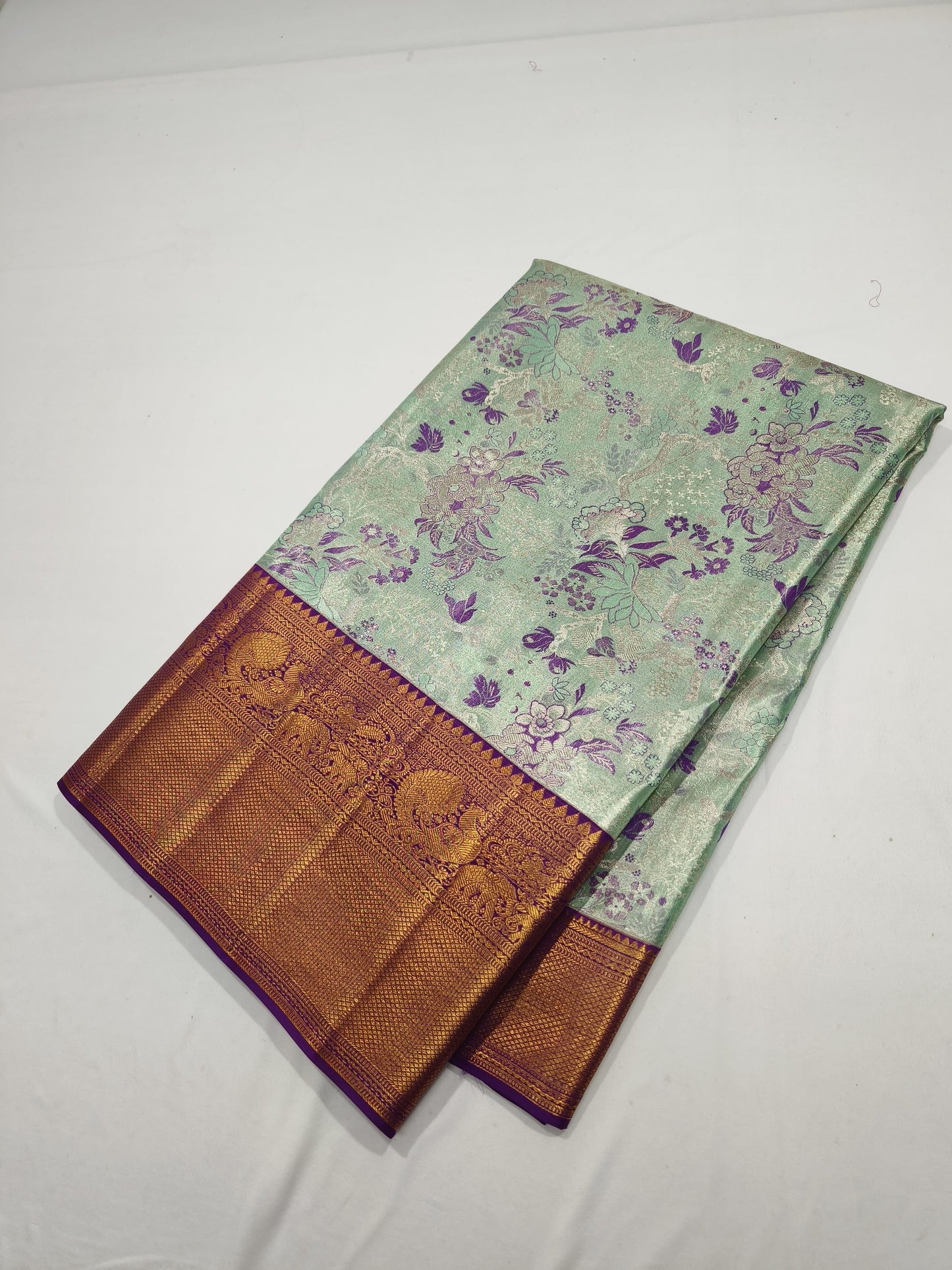 Kimiti silk saree/kanjeevaram sarees Indian saree blouse - Saffronfashionindia
