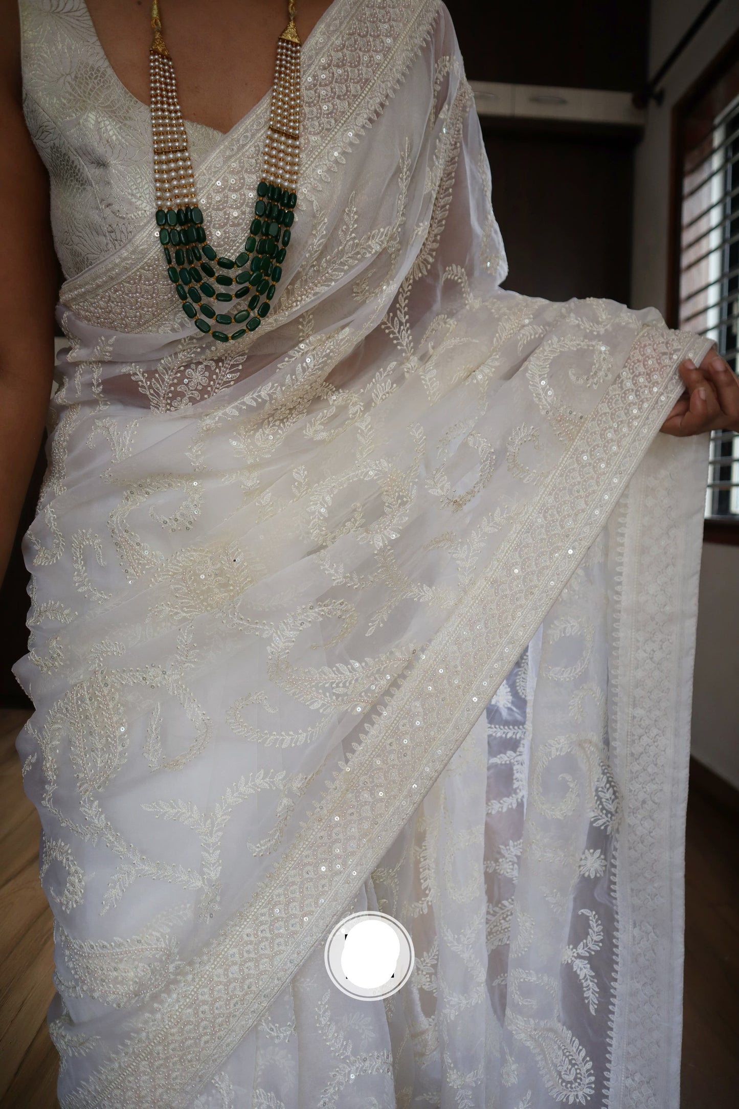 Grace organza saree luxurious saree - Saffronfashionindia