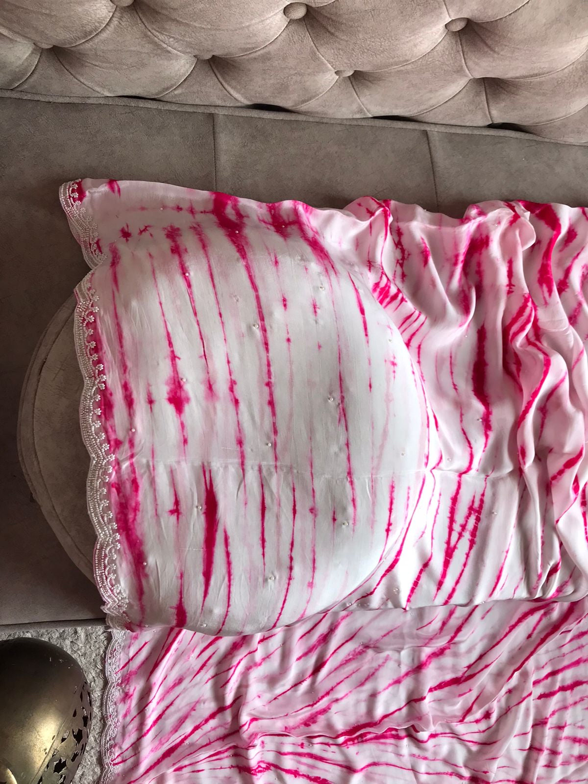 Shibori tie dye premium marble crepe sarees - Saffronfashionindia