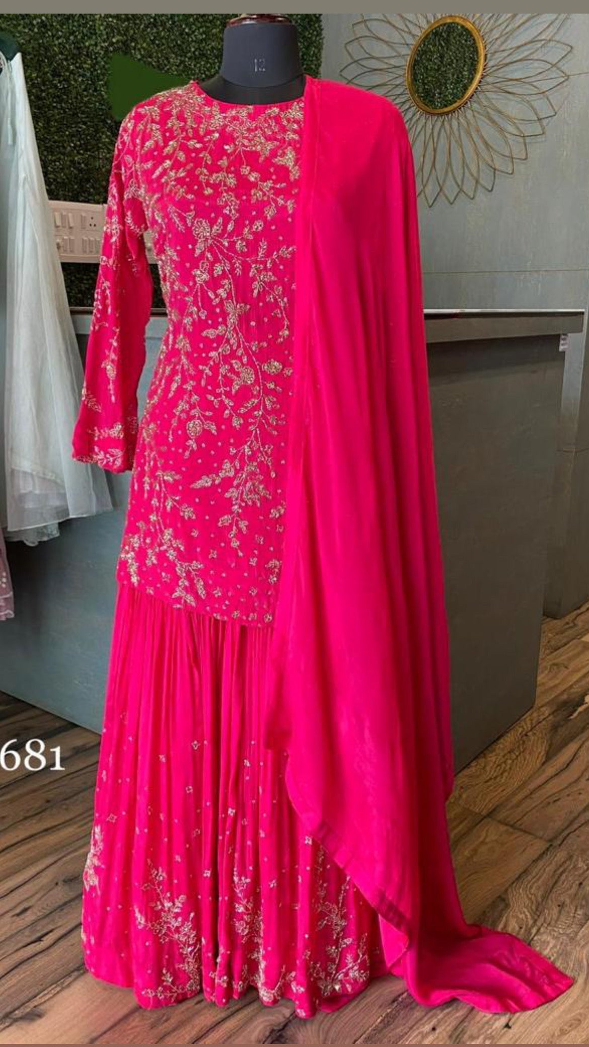 Women Gharara Set Indian Partywear Dress - Saffronfashionindia
