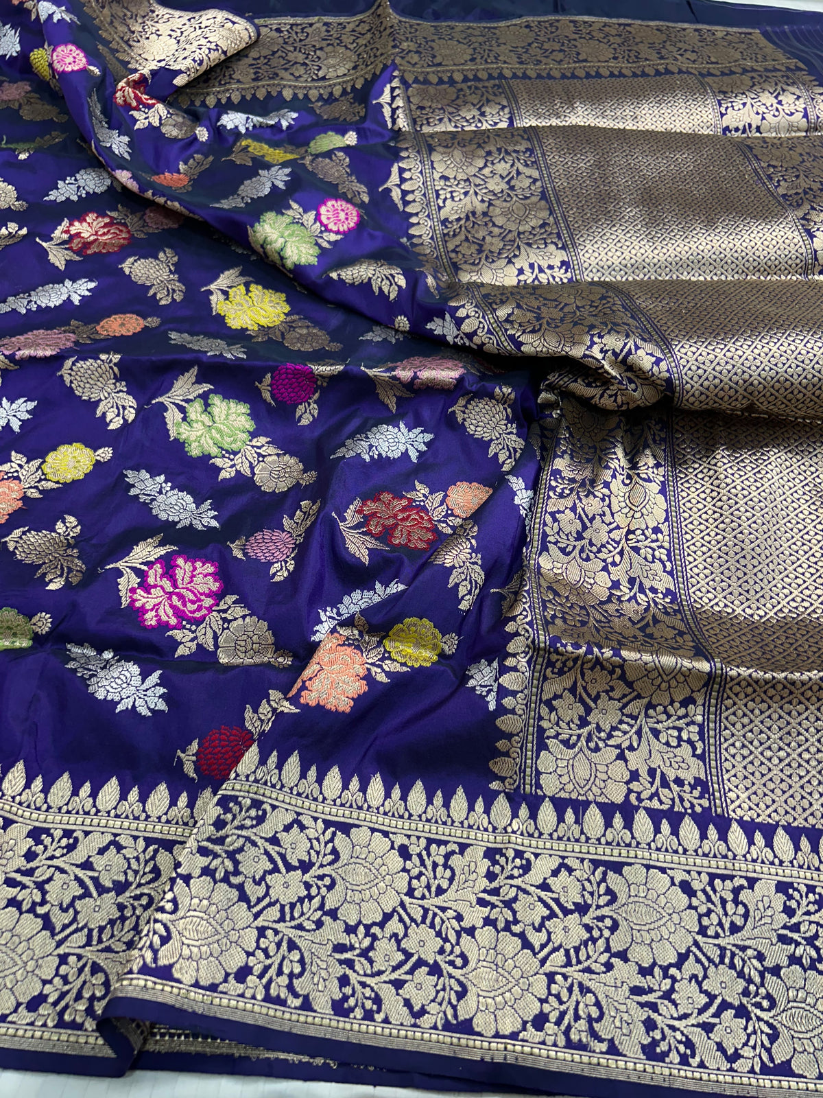Exclusive handloom katan silk Kadwa saree iktara sari blouse SaffronFashion