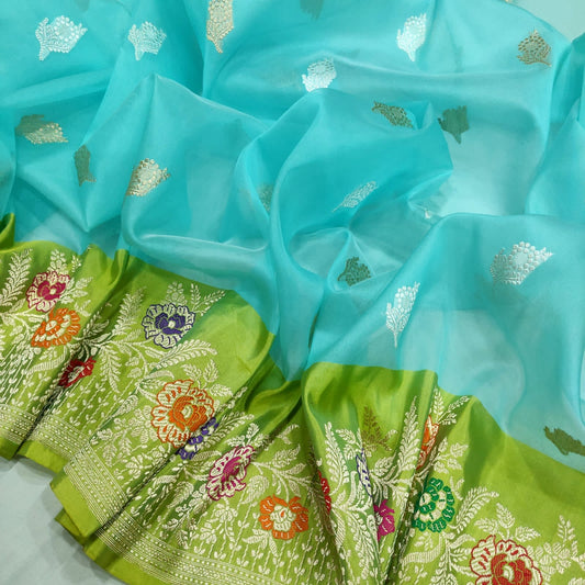 Sanida kora handwoven exclusive sarees - Saffronfashionindia