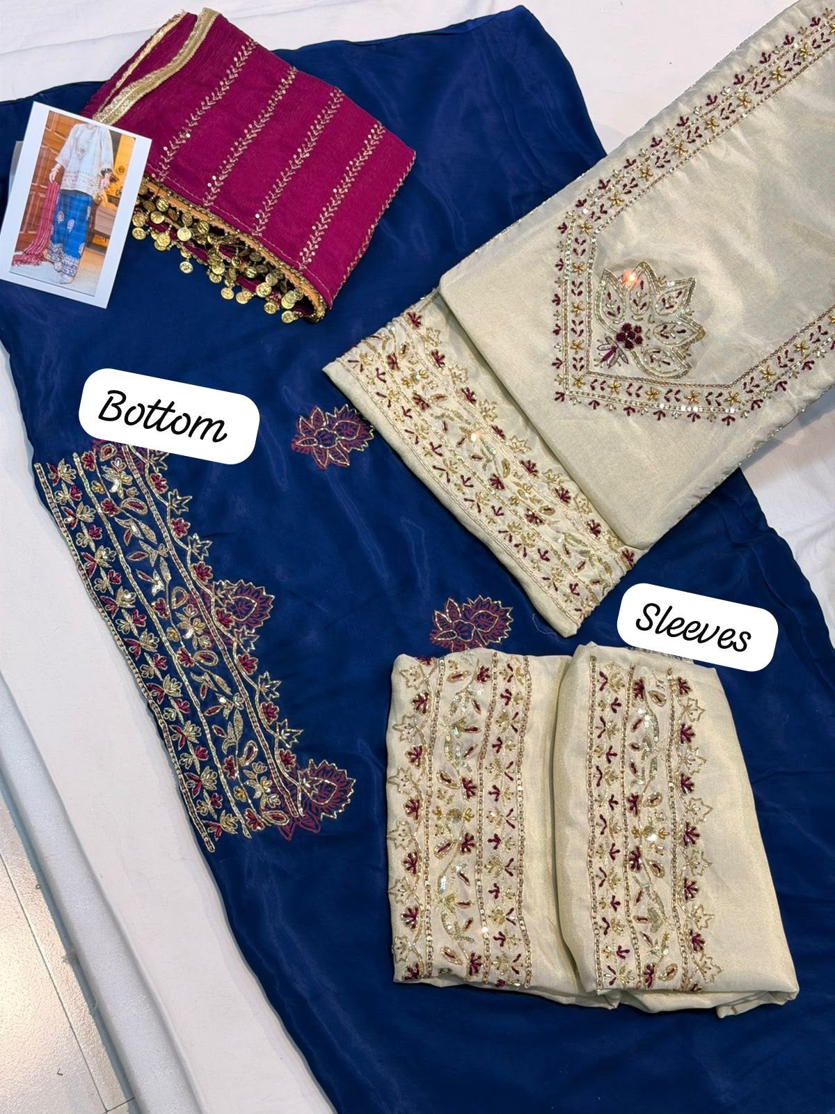 Gulmohar salwar suit Crepe salwar kameez punjabi salwar suit SaffronFashion