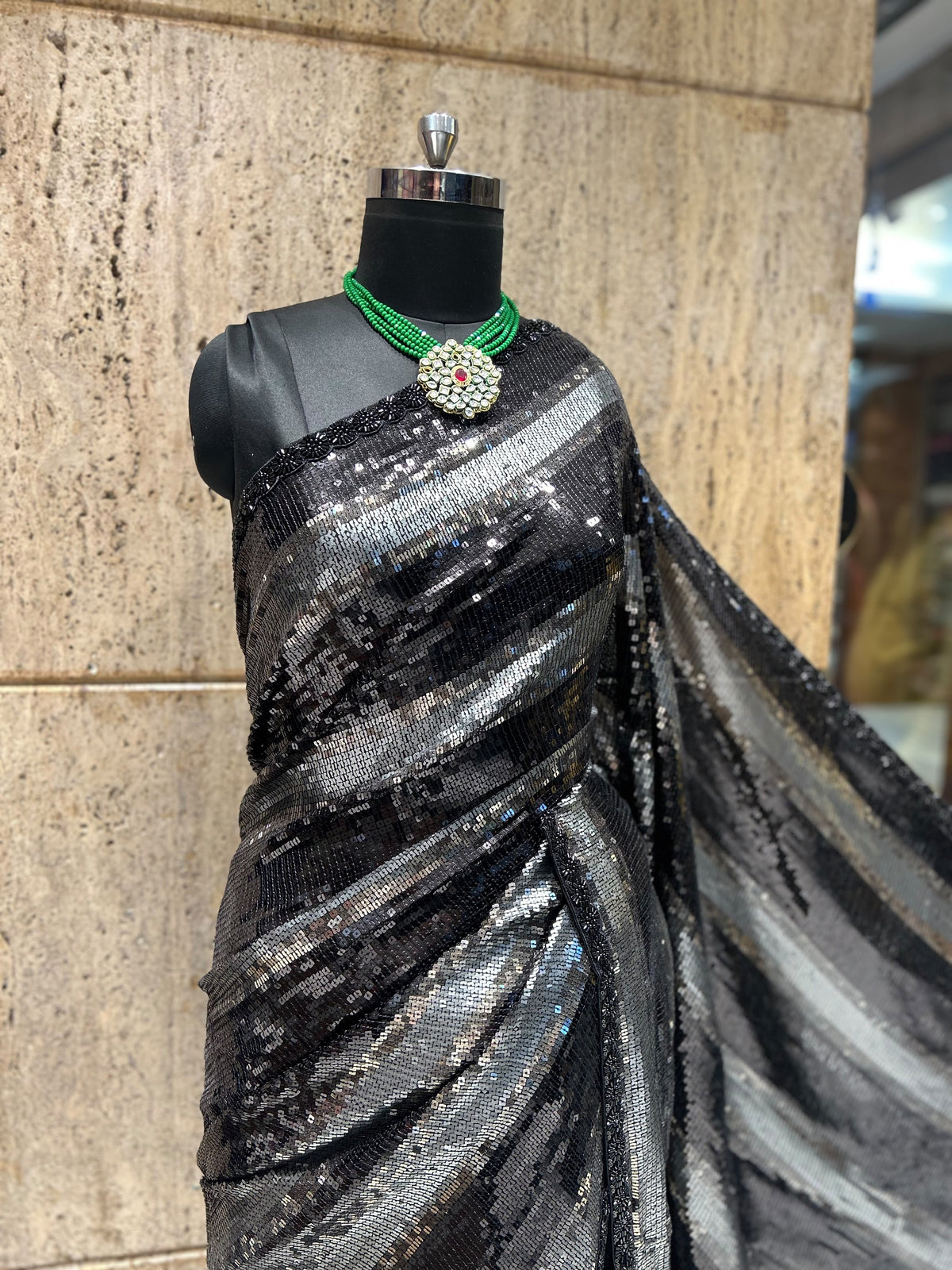 Sequence partywear saree women favourite sari blouse trendy sarees saffronfashionindia sari SaffronFashion