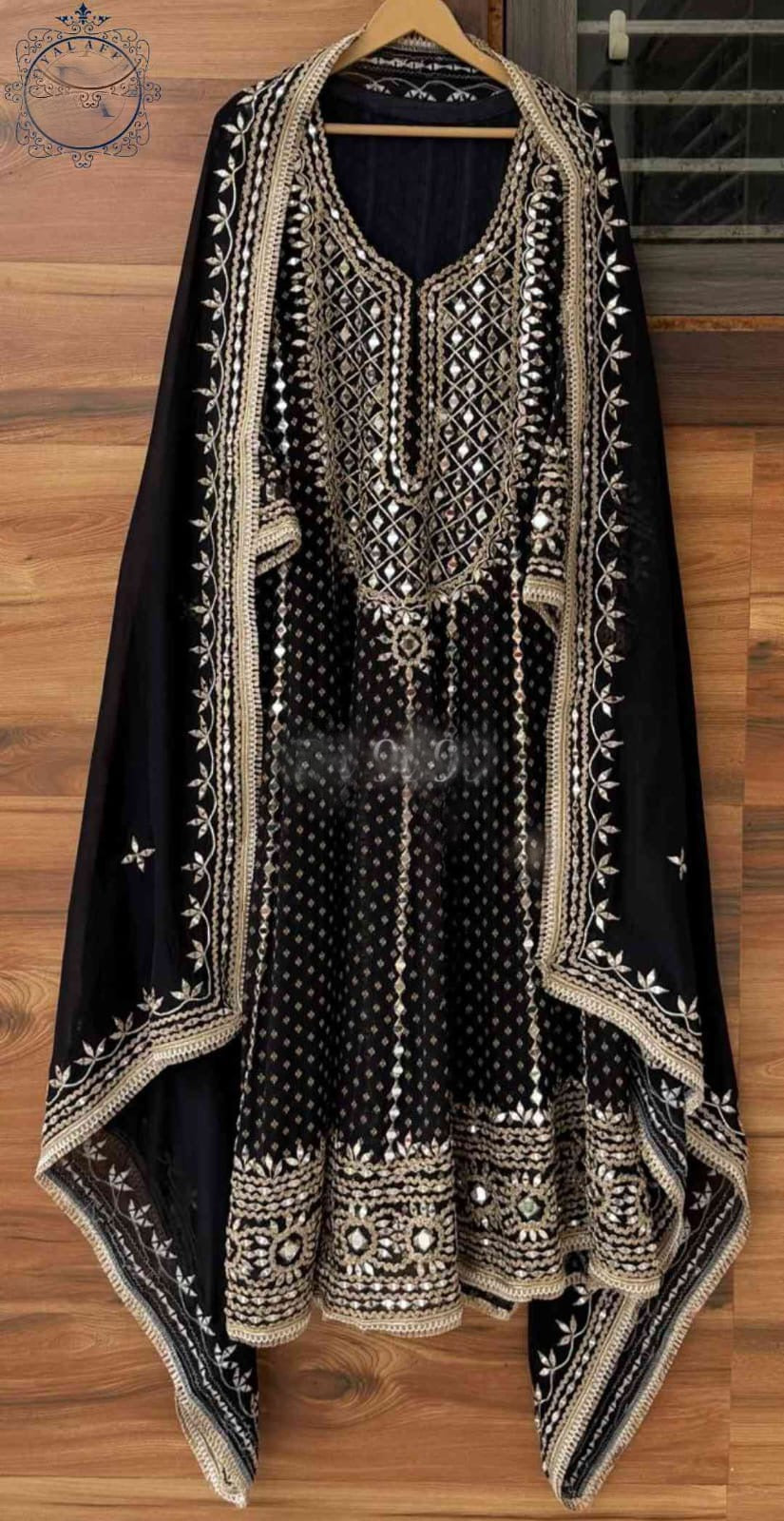 Designer inspired stitched Anarkali dress bridesmaids dresses SaffronFashion