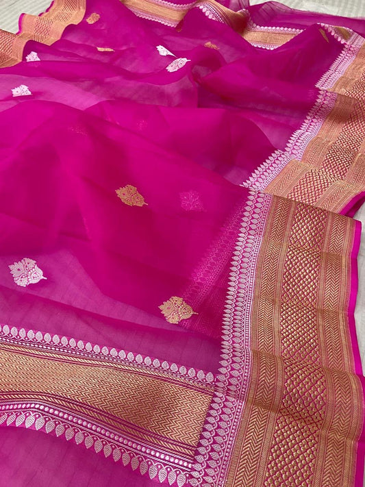 Kora dupatta border Indian dupatta traditional dupatta Saffronfashionindia