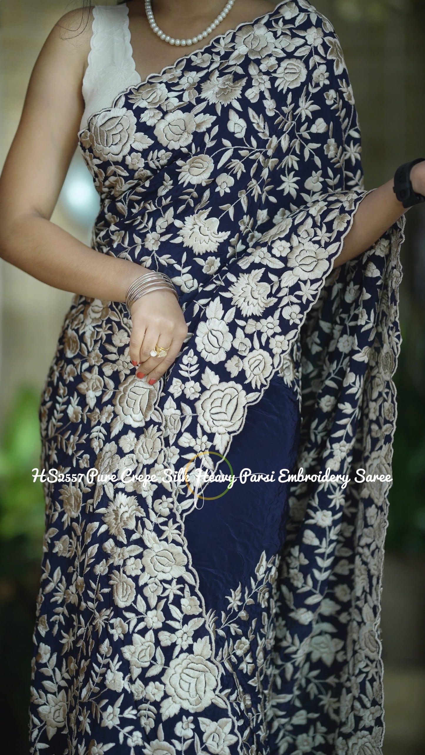 Vanisha Parsi Inspired Embroidery Sarees ExclusiveSaree - Saffronfashionindia
