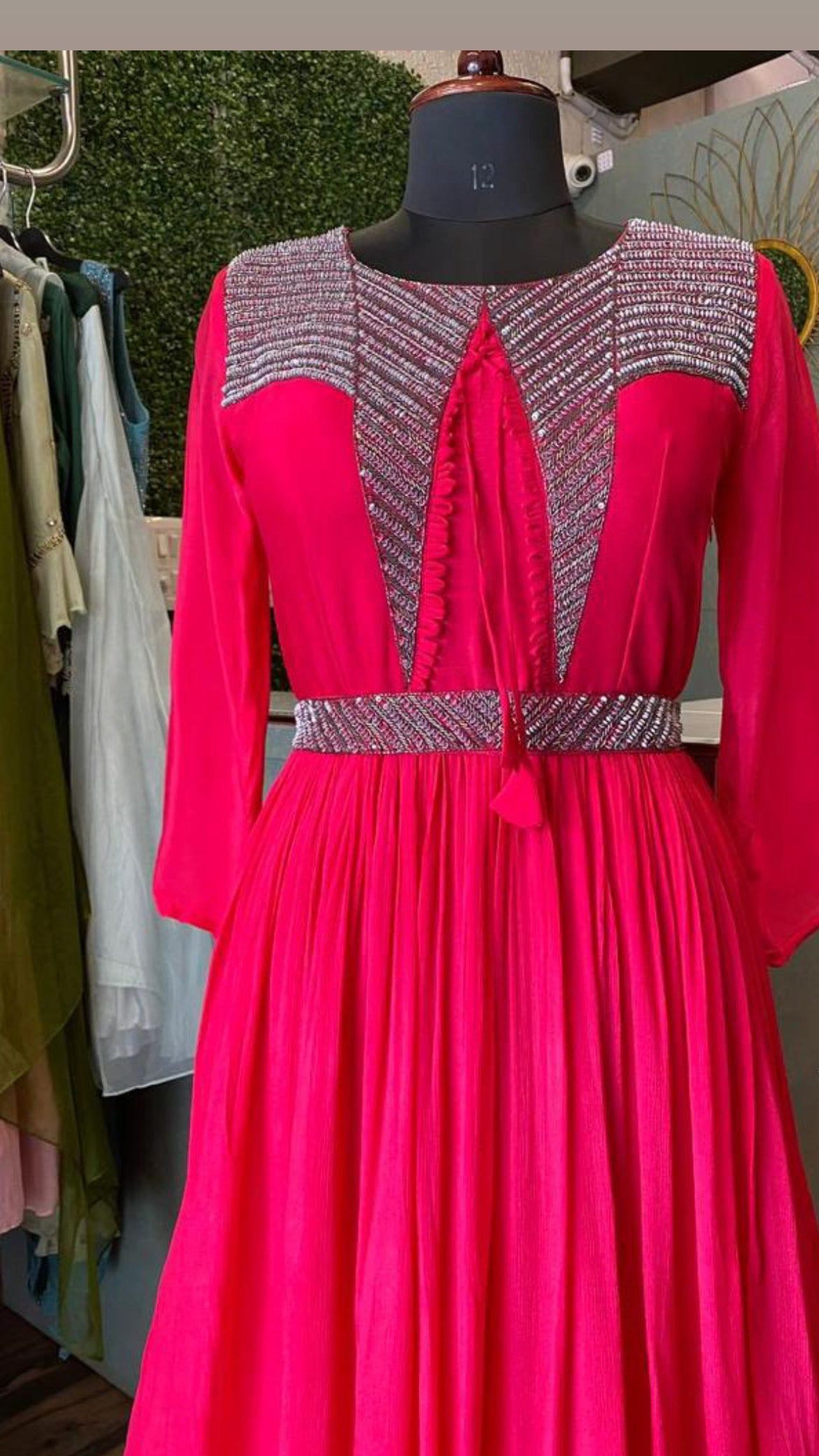 Jinvah indowestern dress partywear gown - Saffronfashionindia