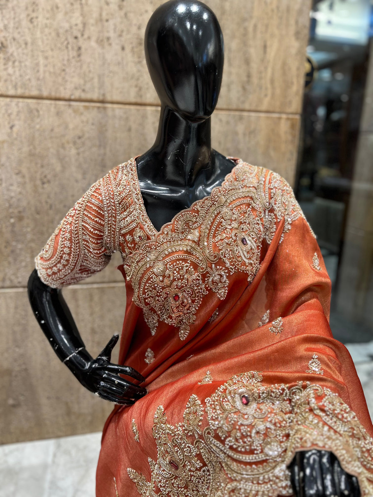 Silk Kanjeevaram saree Indian sarees traditional sari blouse for women wedding sarees SaffronFashion