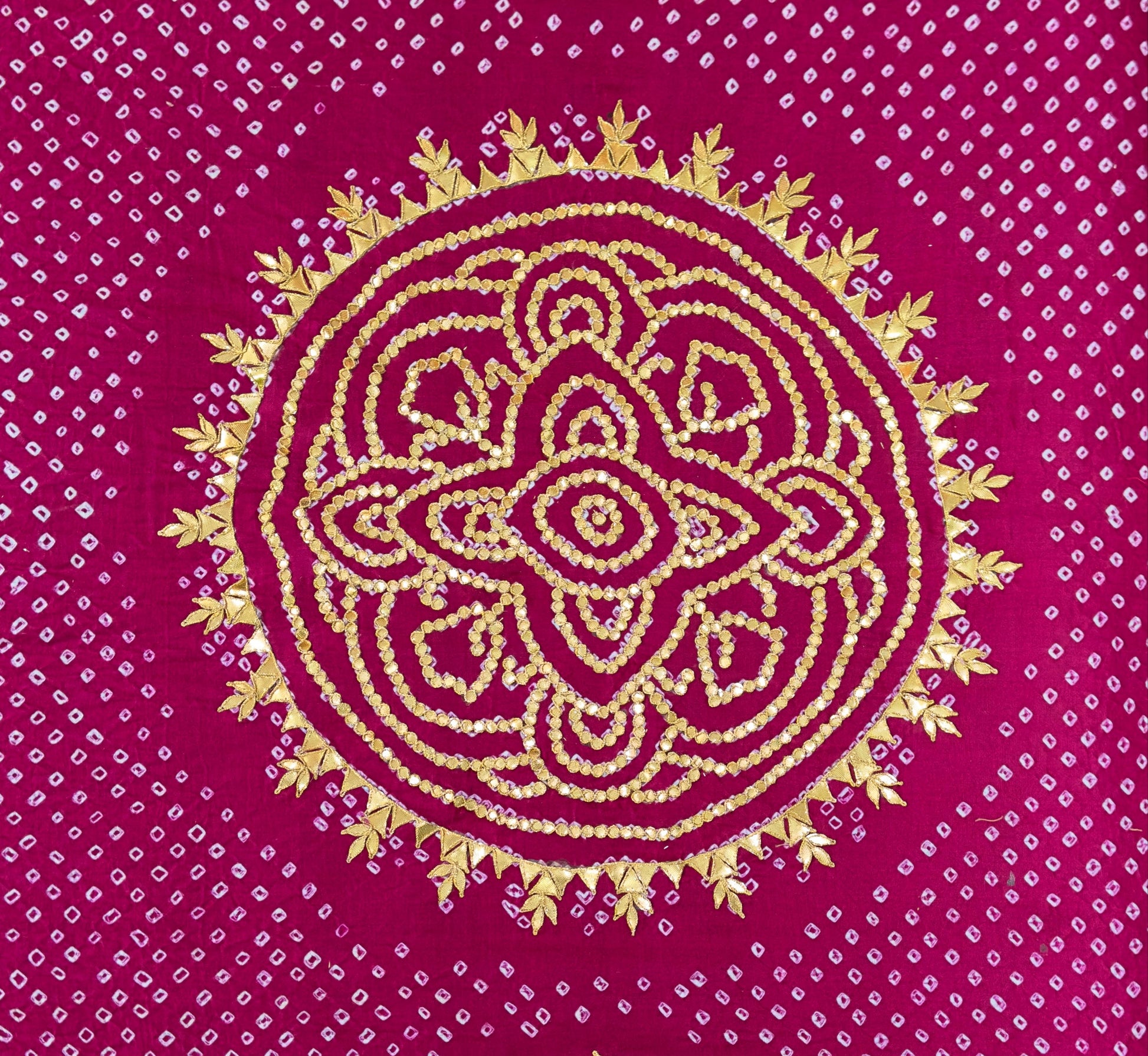 Rai Bandhani saree Gajji silk saree Indian traditional sari blouse SaffronFashion