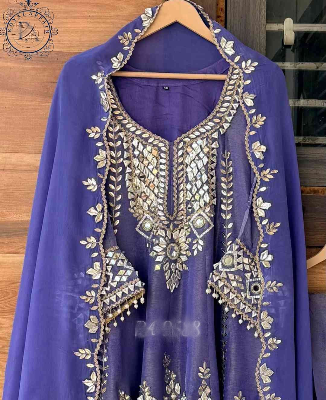 Designer inspired stitched dress wedding dresses gottapatti dress for women SaffronFashion