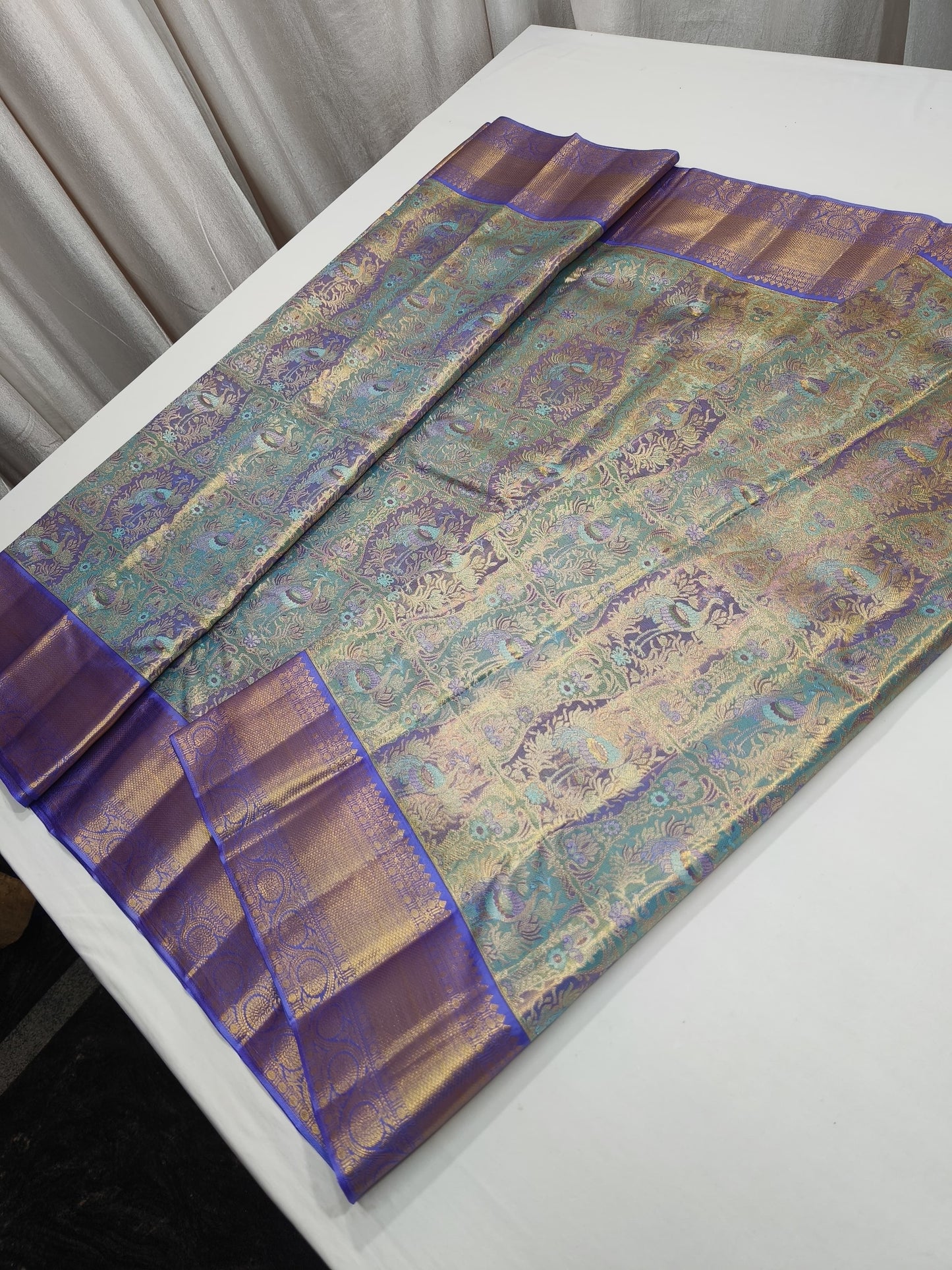 Aniva silk Kanjeevaram saree Indian traditional sarees - Saffronfashionindia