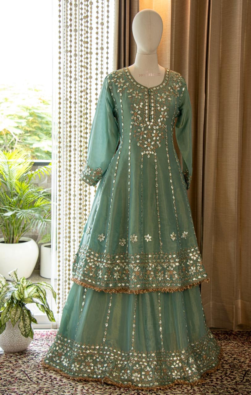 Maheem Pakistani gharana dress SaffronFashion