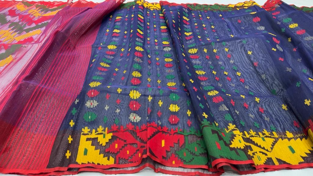 Ganish Bengal inspired saree traditional saree - Saffronfashionindia