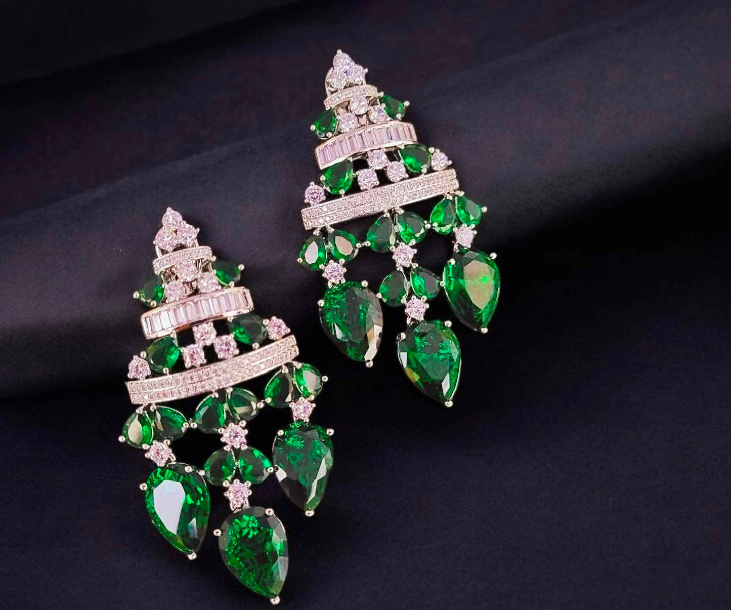 Stone earrings for women cocktail earrings partywear earrings SaffronFashion