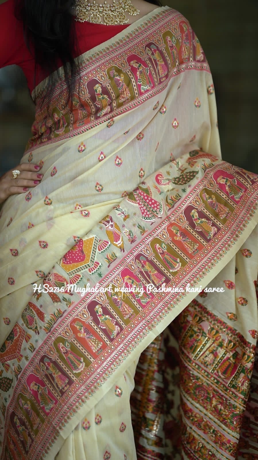 Kani silk Indian heritage saree silk saree - Saffronfashionindia