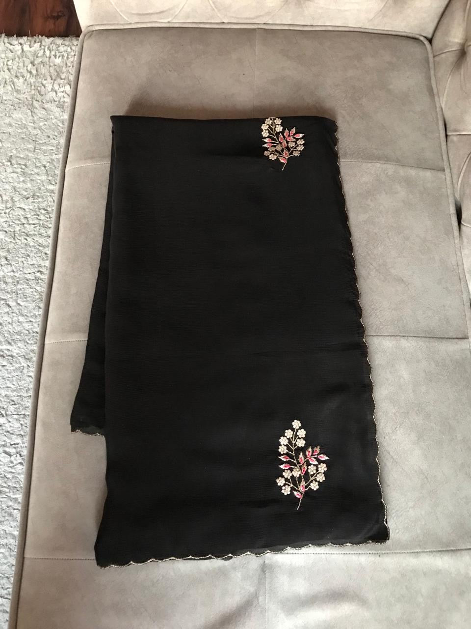 Pink Premium Satin Sarees partywear sarees - Saffronfashionindia