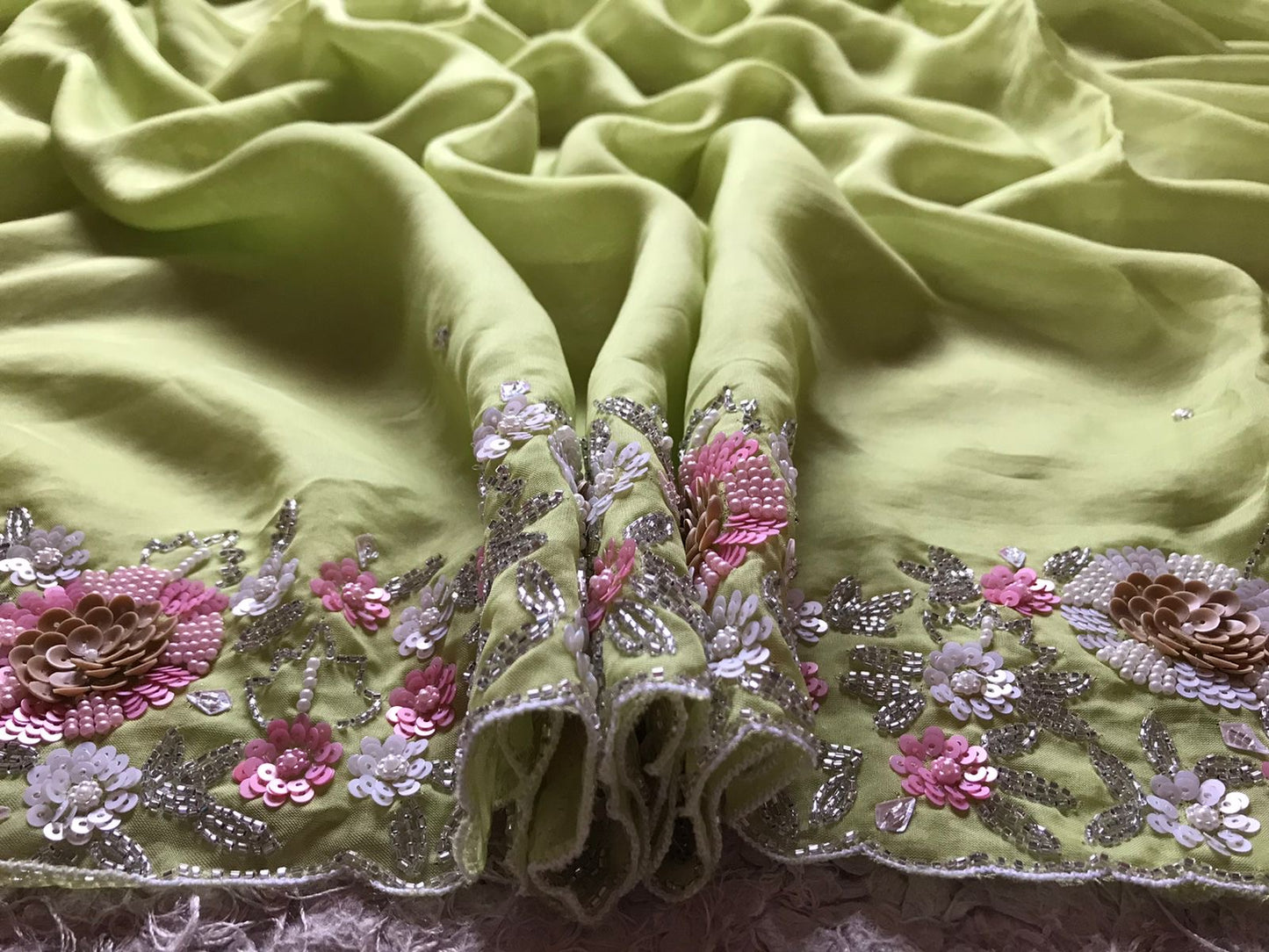 Avshika premium organza silk sarees partywear sari - Saffronfashionindia