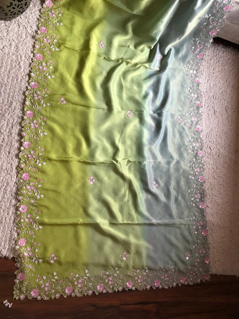 Shaniazi premium tissue organza sarees - Saffronfashionindia