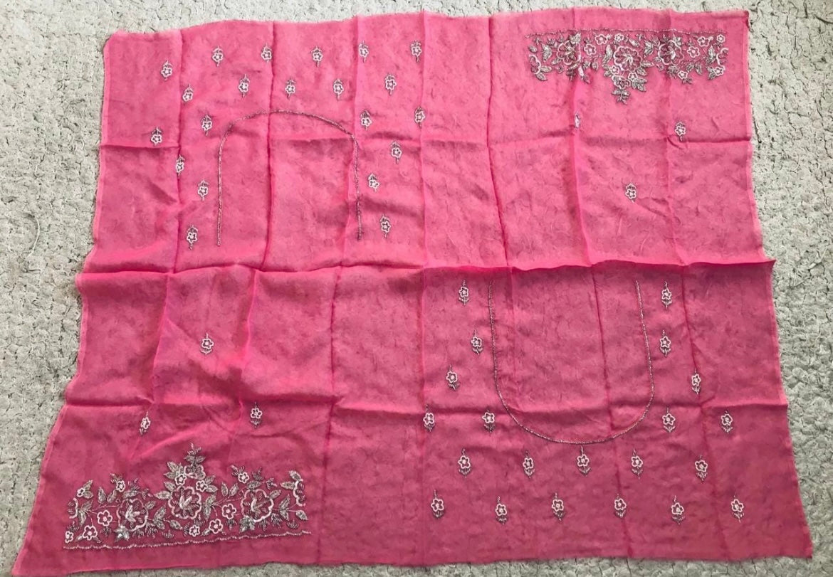 Pink premium shaded saree luxury sarees blouse Saffronfashionindia