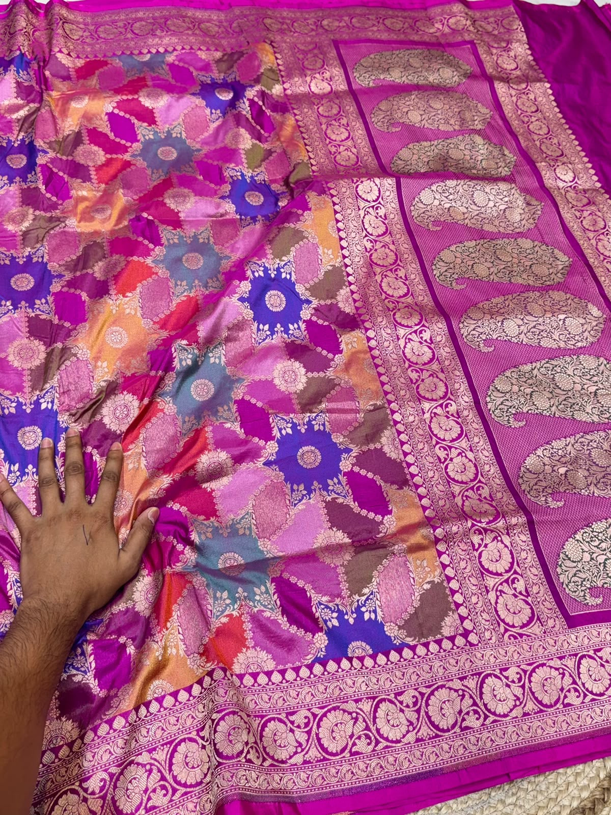 Handmade rangkat saree Indian sari blouse Saffronfashionindia