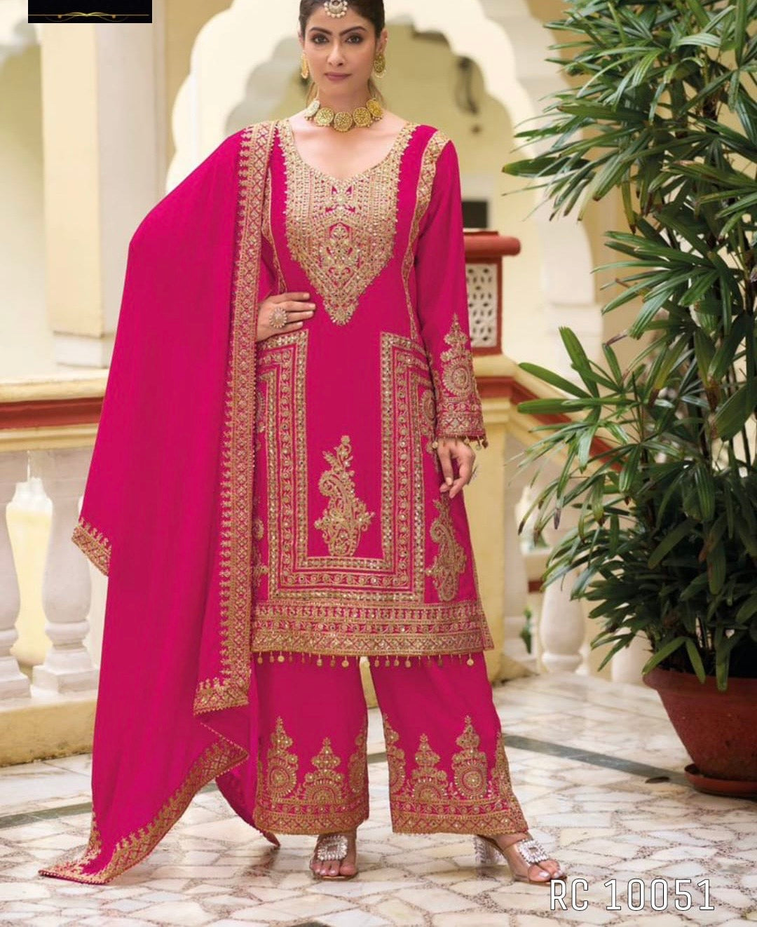 Embroidered Pakistani Dress Indian Traditional dress Saffronfashionindia