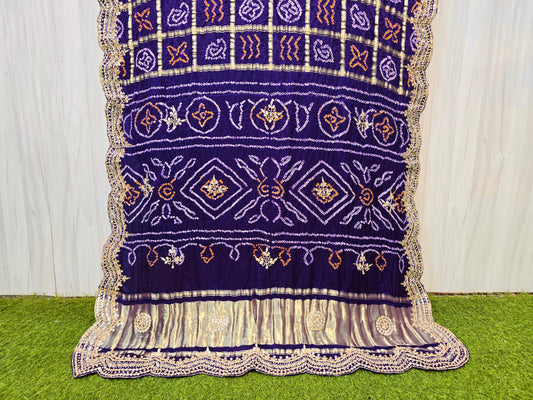 Tajika gharchola saree Gajji silk saree traditional sari blouse - Saffronfashionindia