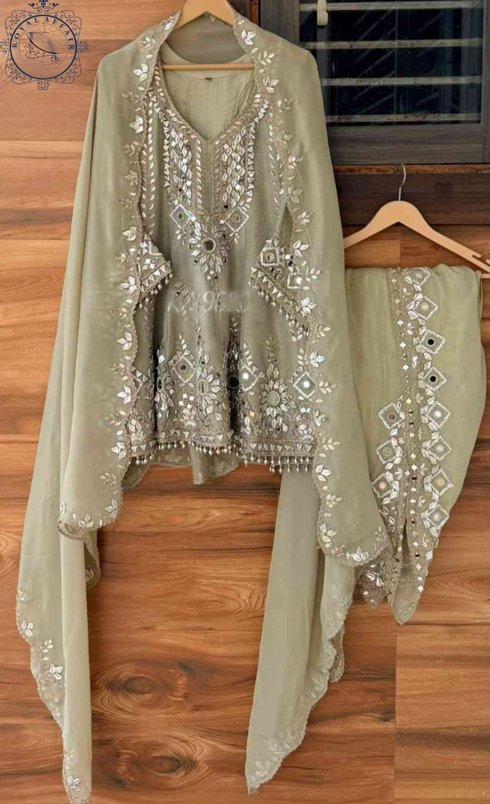 Designer inspired stitched dress wedding dresses gottapatti dress for women SaffronFashion