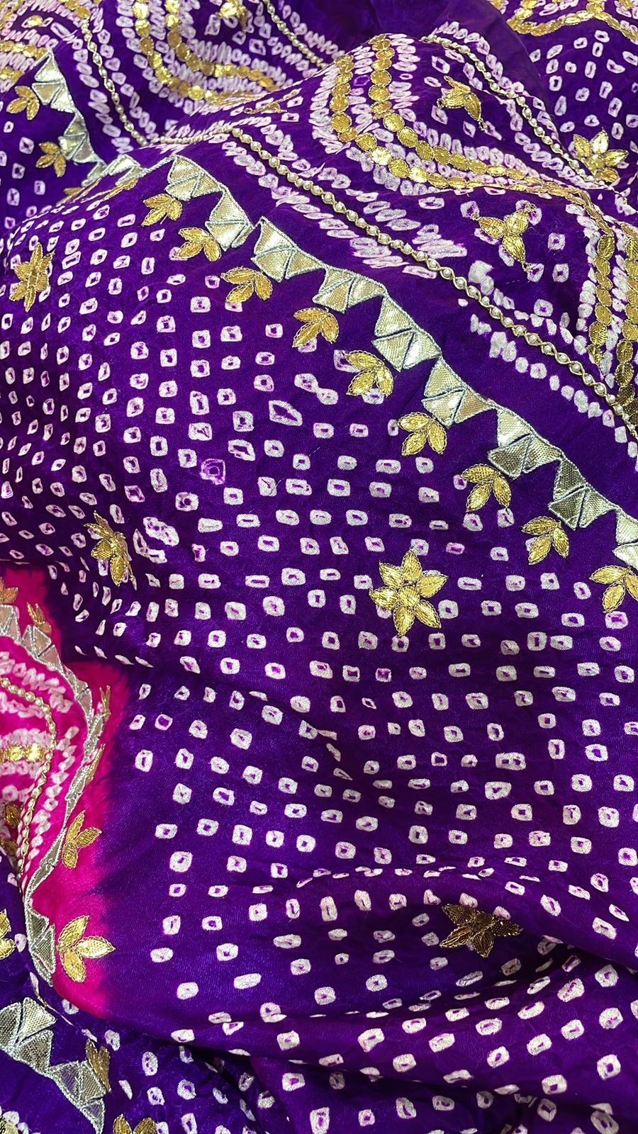 Royal Indian heritage gajji silk dupatta - Saffronfashionindia